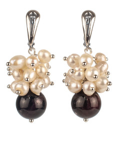 Серьги Бусики Колечки