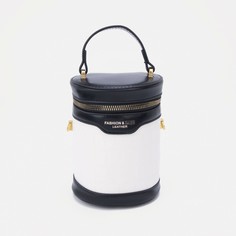 Кросс-боди на молнии, цвет черный/коричневый No Brand