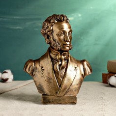 Бюст пушкина а.с., бронза 21х25см Хорошие сувениры