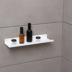Полка в ванную лофт, 350×100×30 мм, цвет белый No Brand