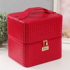Шкатулка кожзам для косметики No Brand