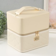 Шкатулка кожзам для косметики No Brand