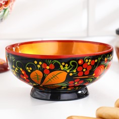 Салатник, средний, 14×7,5 см, хохлома No Brand