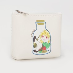 Кошелек на молнии, цвет белый No Brand