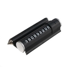 Табличка-подставка для номера телефона, аварийный молоток, 2 в 1, черный No Brand