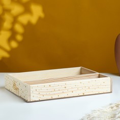 Кашпо деревянное, 27.5×20×4.5 см Дарим красиво