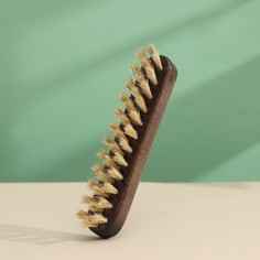 Щетка для бороды, лаковая колодка, щетина кабана, 15,5×2,8×4,1 см No Brand
