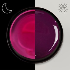 Гель-паутинка, светящийся в темноте, 3-х фазный, led/uv, 7 мл, цвет фиолетовый Queen Fair