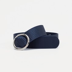 Ремень женский, ширина 3,2 см, пряжка металл, цвет синий No Brand