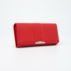 Кошелёк женский, 3 отдела на магнитах, цвет красный No Brand