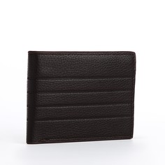 Портмоне без застежки, для купюр, для карт, цвет коричневый No Brand