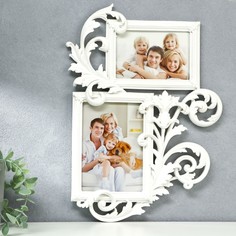 Фоторамка полистоун на 2 фото 10х15; 12х17 см No Brand