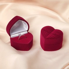 Футляр бархатный под серьги/кольцо No Brand