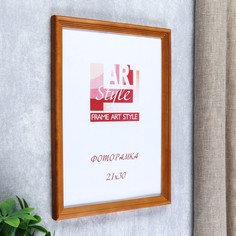 Фоторамка сосна с18 орех 21х30 см (пластиковый экран) No Brand