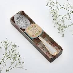 Ложка с гравировкой чайная в подарочной коробке Семейные традиции