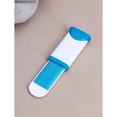 Щетка для удаления шерсти и волос с одежды и мебели, 13,5×6×3 см, цвет синий No Brand