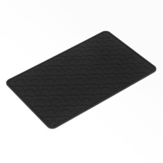 Коврик противоскользящий 20×13 см, пиксели, черный No Brand