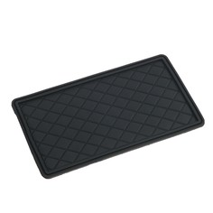 Коврик противоскользящий 20×13 см с бортом, черный No Brand