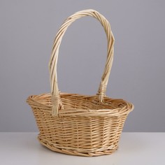 Корзина плетеная, ива, 22х16х11,5/25 см, натуральный No Brand