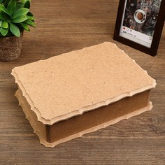 Шкатулка фигурная большая для декора из мдф 23х17,5х6 см No Brand