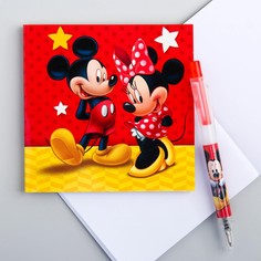Блокнот с ручкой, микки маус и его друзья Disney
