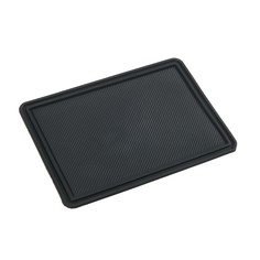 Коврик противоскольязщий 18×13 см с бортом, черный No Brand