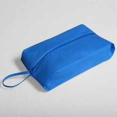Сумка для обуви на молнии, цвет синий No Brand