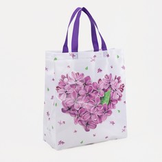 Сумка хозяйственная без застежки, цвет фиолетовый No Brand