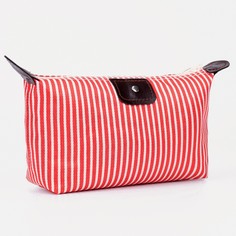 Косметичка на молнии, цвет красный No Brand