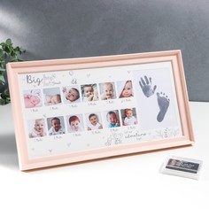 Фоторамка пластик на 13 фото 4х4, 9х13 см No Brand