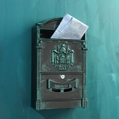 Ящик почтовый №4010в, зеленая патина No Brand