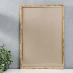 Фоторамка пластик 30х45 см, бежевый (пластиковый экран) No Brand