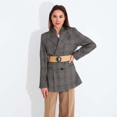 Ремень женский, xs-l, ширина 6 см, пряжка металл, цвет бежевый No Brand