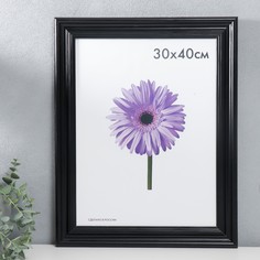 Фоторамка дерево liza 30х40 см черная (пластиковый экран) No Brand