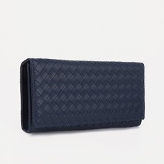 Кошелек на магните, цвет синий No Brand