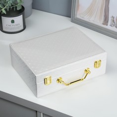 Шкатулка кожзам для украшений No Brand