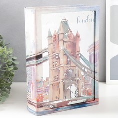 Сейф-книга дерево кожзам, зеркало No Brand