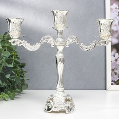 Подсвечник металл на 3 свечи No Brand