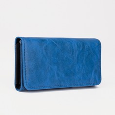 Кошелек на магните, цвет синий No Brand