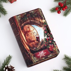 Шкатулка книга новогодний уют, 20х13х5 см No Brand