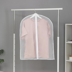 Чехол для одежды плотный доляна, 60×80 см, peva, цвет белый