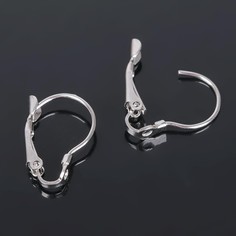 Швензы с французской застежкой, цвет серебро, 19 мм (набор 5 пар) Queen Fair