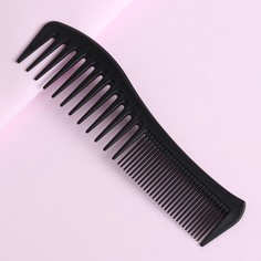 Расческа комбинированная, 18,7 × 5 см, цвет черный Queen Fair