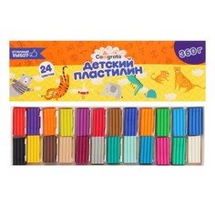 Пластилин calligrata, 24 цвета, 360 г