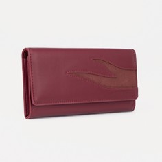Кошелек на магнитах, цвет бордовый No Brand