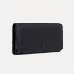Кошелек на кнопке, цвет черный No Brand