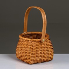 Корзина плетеная (ротанг), 14,5хн11/24,5 см, коричневый No Brand