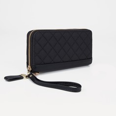 Кошелек на молнии, цвет черный No Brand