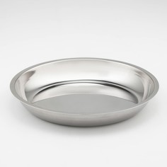 Миска из нержавеющей стали, 1 л, d=24 см, 201 марка стали, толщина 0,8 мм No Brand