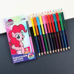 Карандаши цветные 24 цвета, двусторонние, my little pony Hasbro